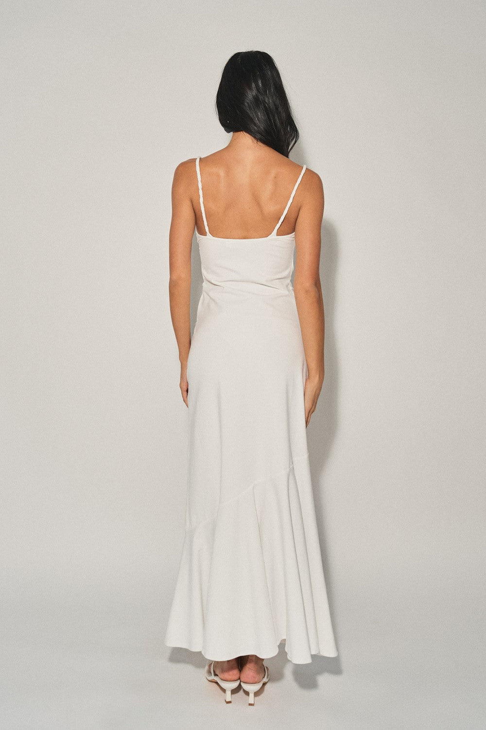 DEON Long Draped Knit Dress