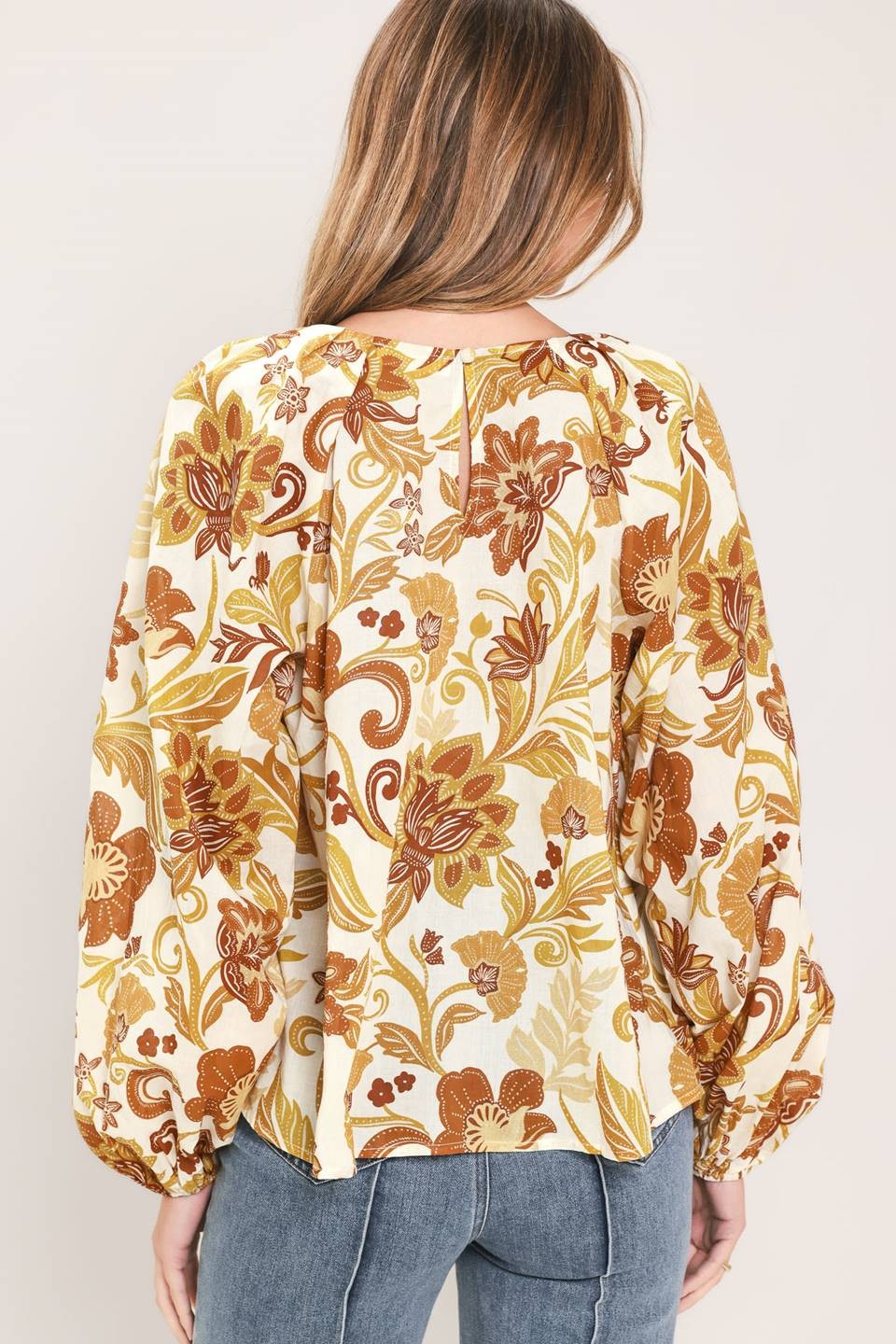 DEON Printed Floral Woven Top