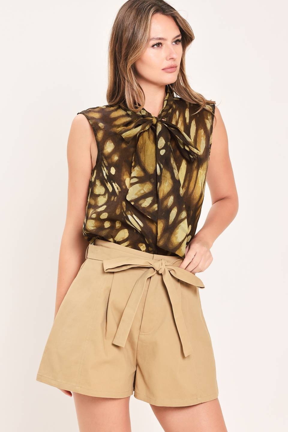 DEON Bow Tie Sleeveless Top