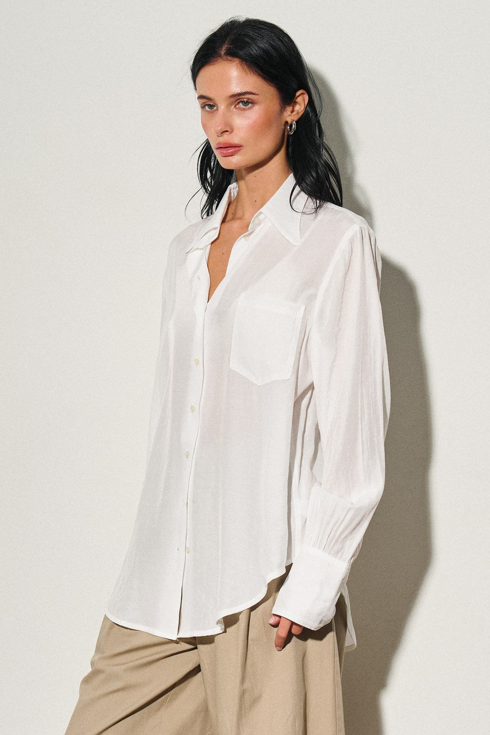 DEON Silky Button Down Shirt