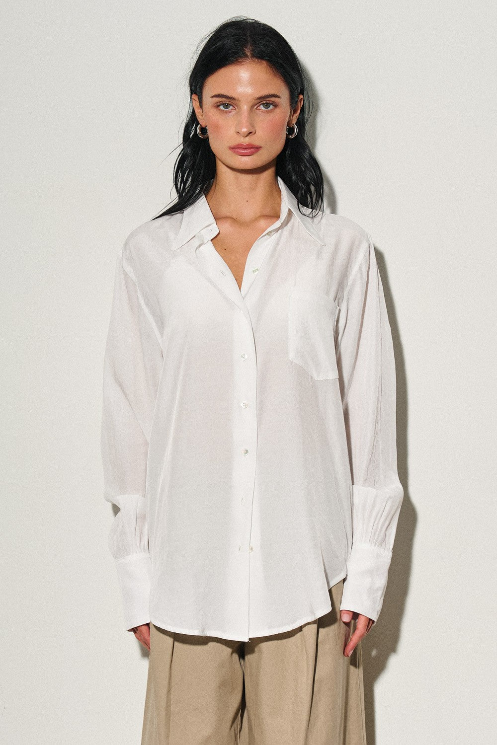 DEON Silky Button Down Shirt