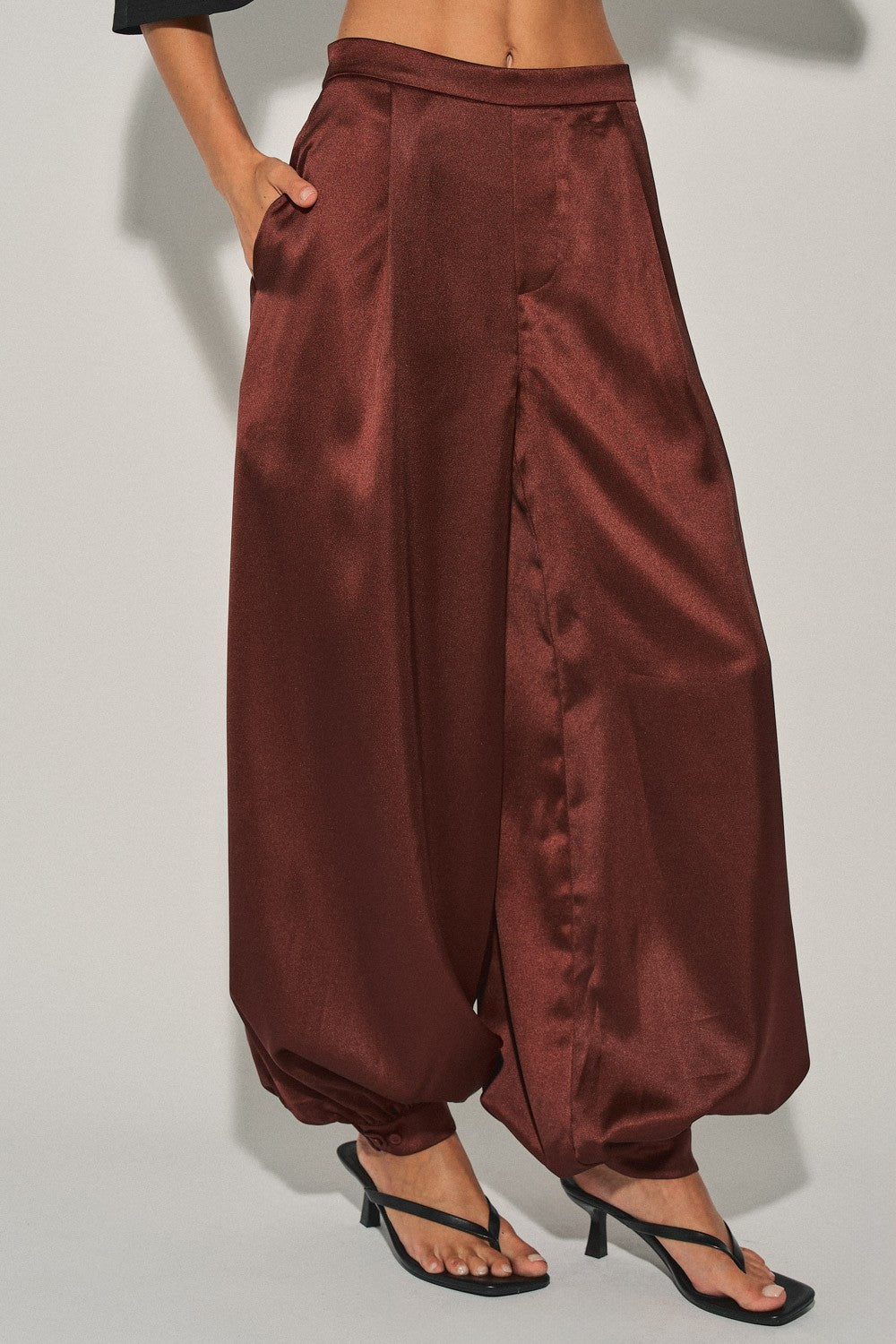 DEON Satin Balloon Harem Pants