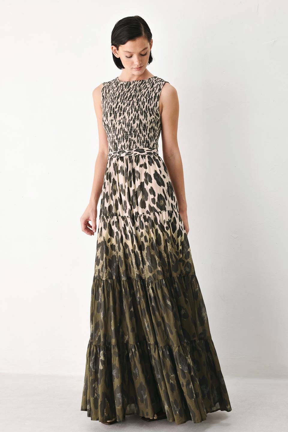 DEON Printed Tiered Maxi