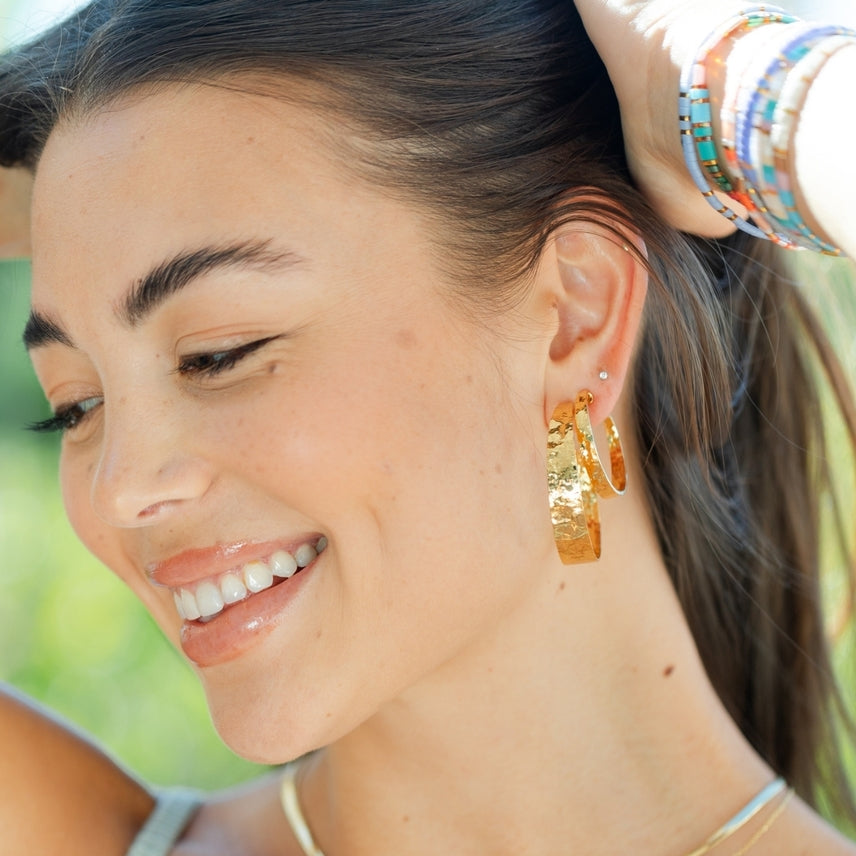 Splendid Iris Perfectly Gilded Hoops - Medium