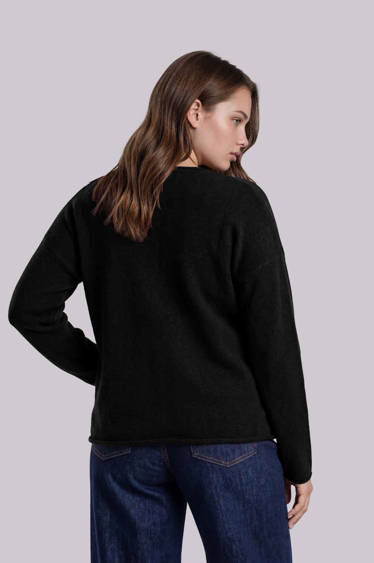Nyland Rochelle Center Seam Rolled Neck Knit Sweater