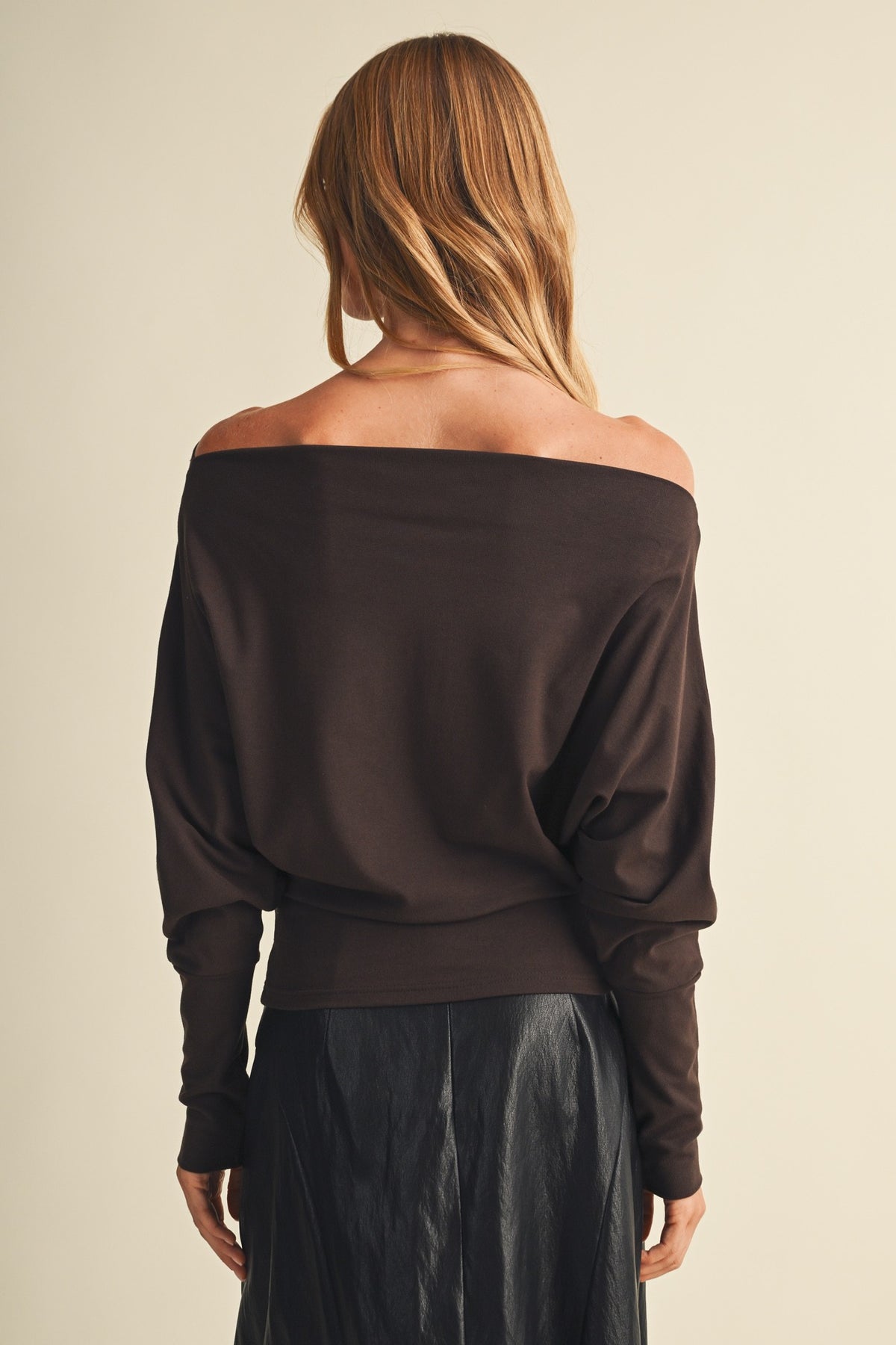 NYLAND Meara Open Shoulder Dolman Sleeve Top