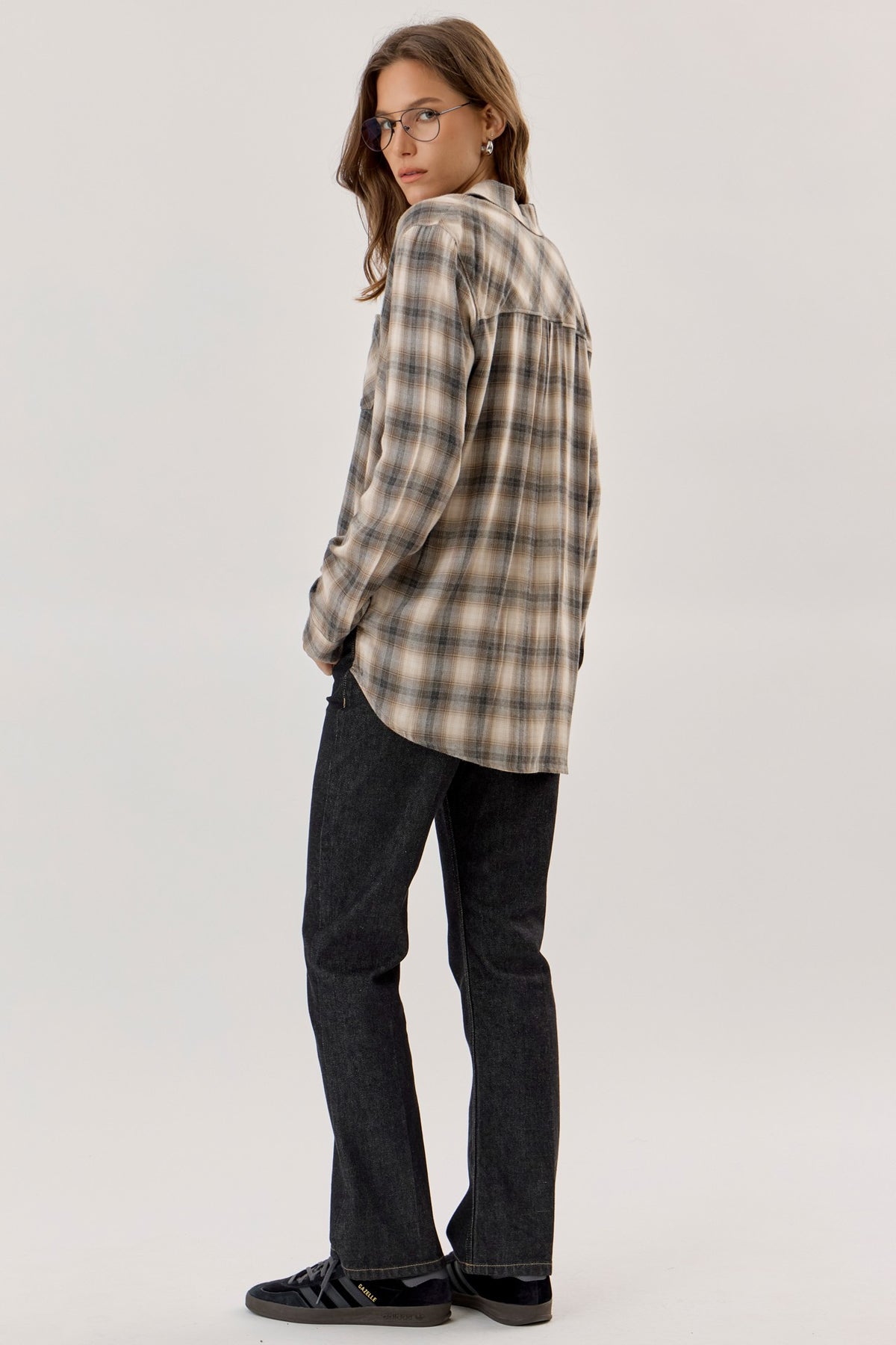 NYLAND Drea Tartan Button Up Shirt
