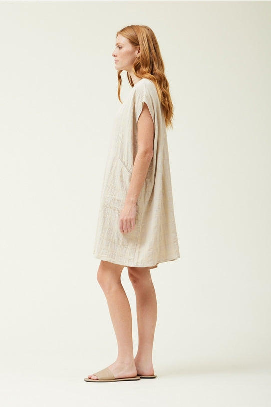 NYLAND Rowyn Gauze Gingham Relaxed Dress