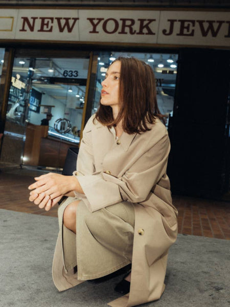 MOD REF The Serena Coat | Pointed Collar Trench - Adorn