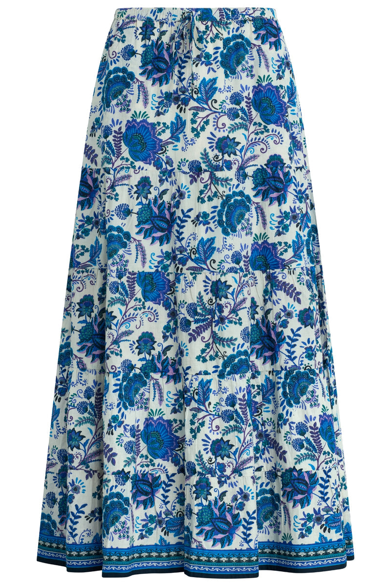 Bila77 Lotus Skirt in Blue Lolite