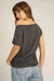 PROJECT SOCIAL T Portia Off Shoulder Pleated Tee