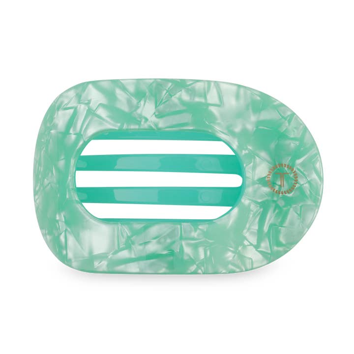 TELETIES Round Flat Hair Clip - Small