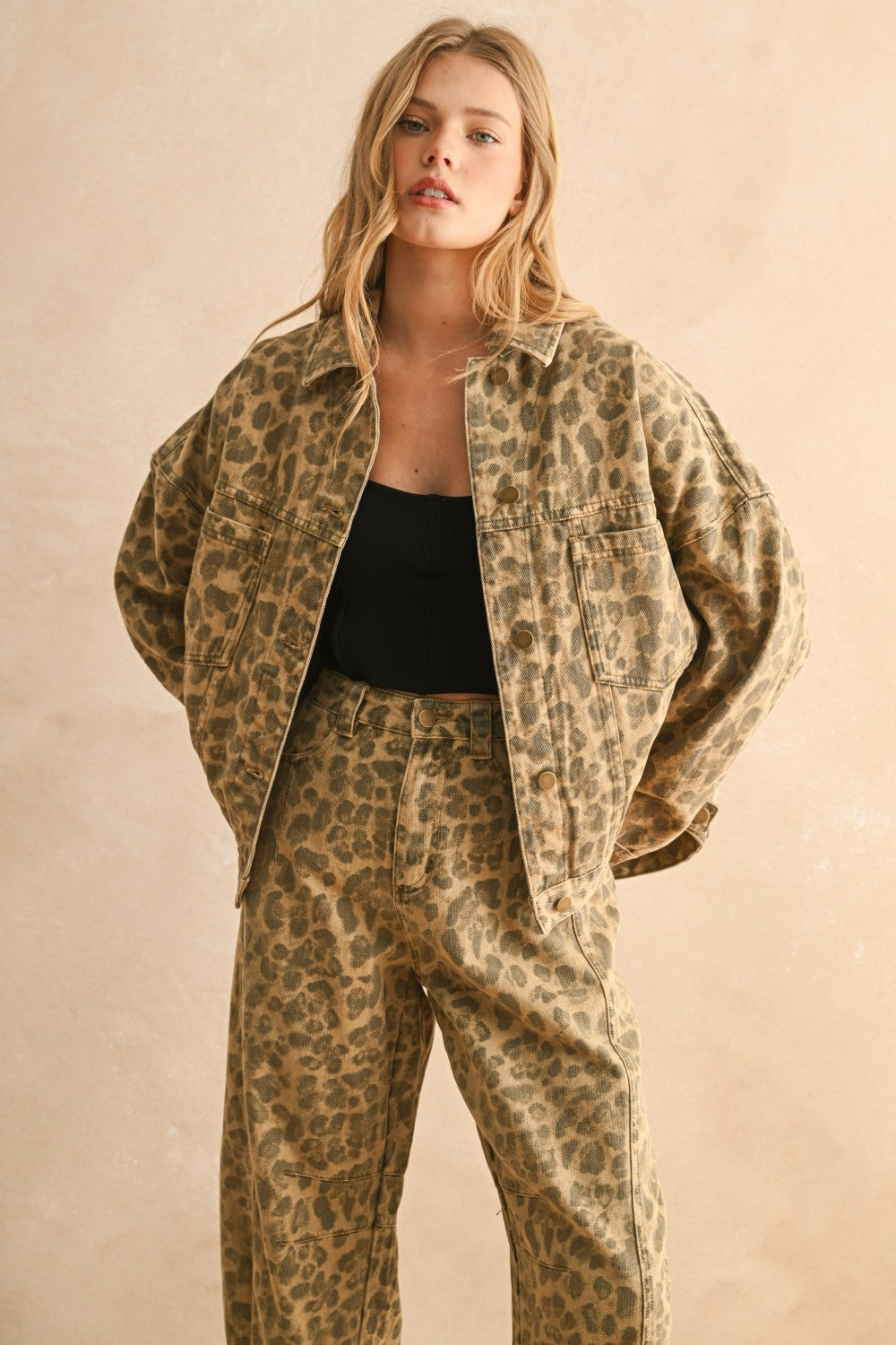 NYLAND Doretha Leopard Printed Jacket