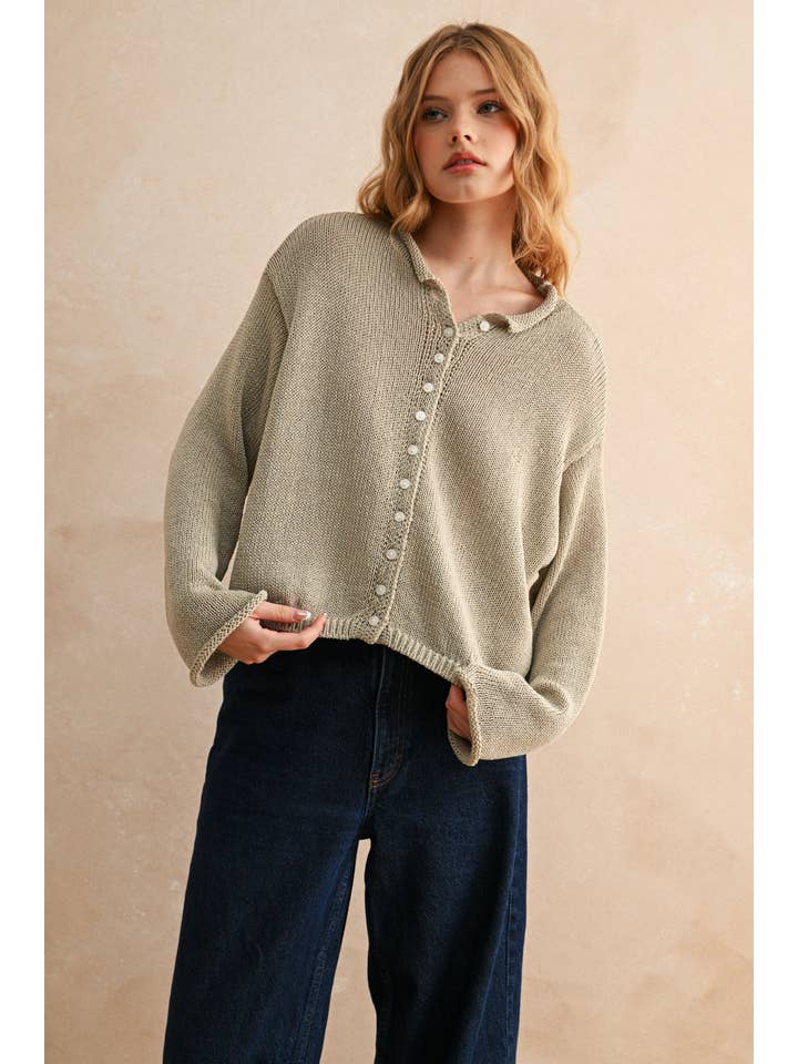 NYLAND Romilly Light Weight Button Front Cardigan