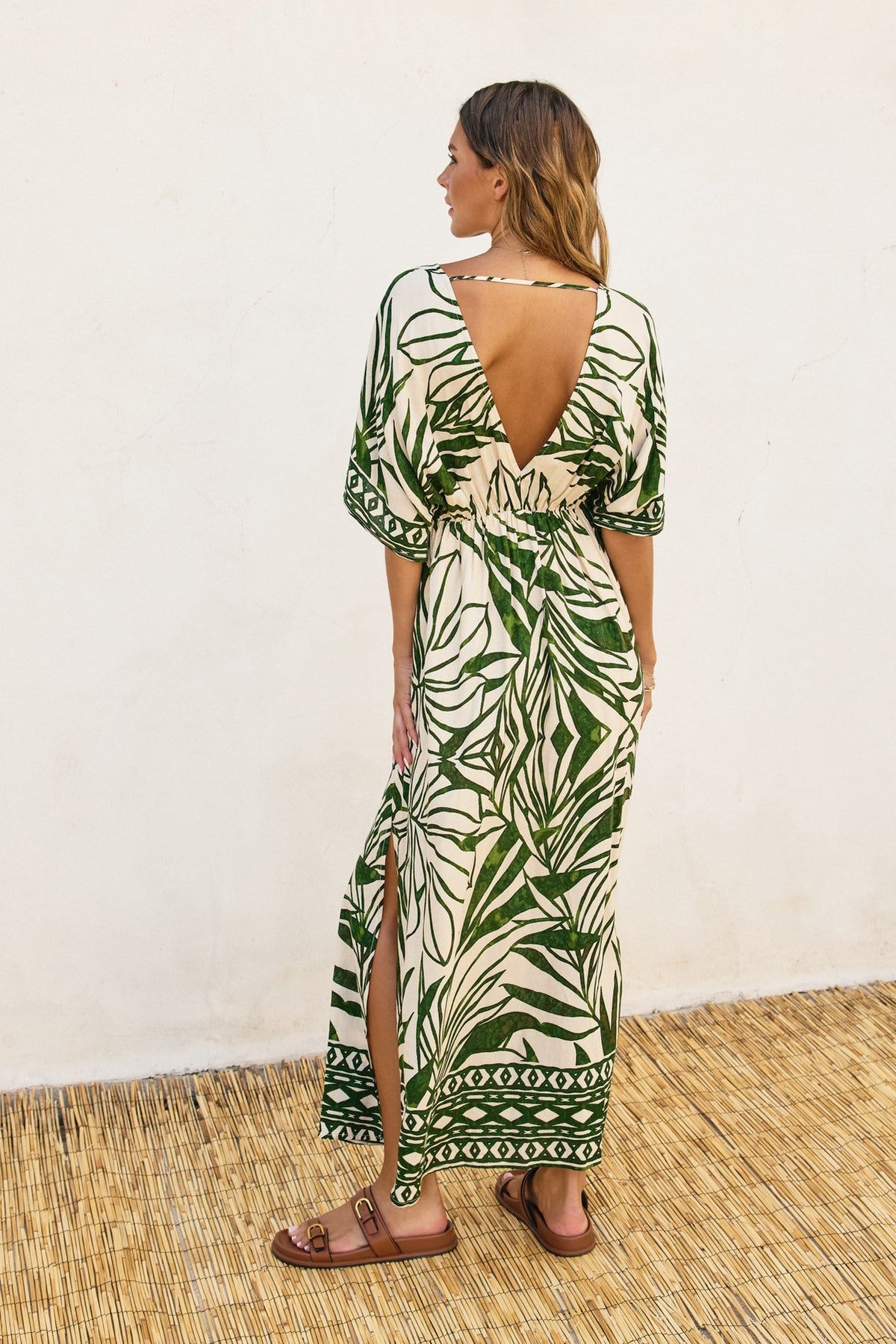 NYLAND Wynter Take Me Away Double Plunge Maxi Dress