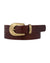 Amsterdam Heritage Annie Classic Belt w/ Statement Gold Buckle