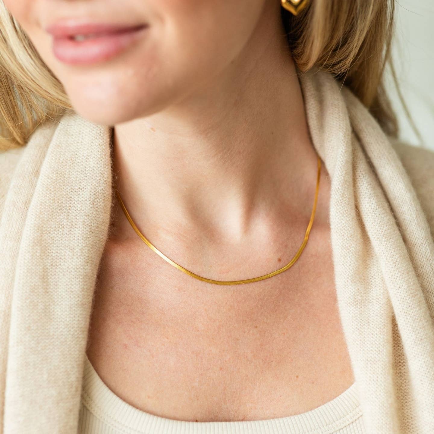 Splendid Iris Snake Chain