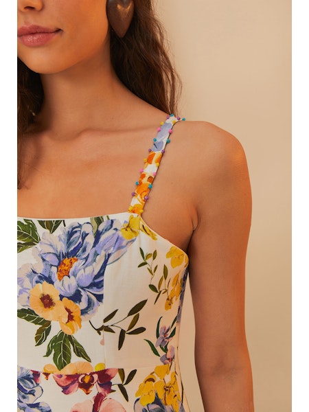 farm rio yellow sleeveless maxi dress Yellow Cross Over Maxi Dress FARM Rio