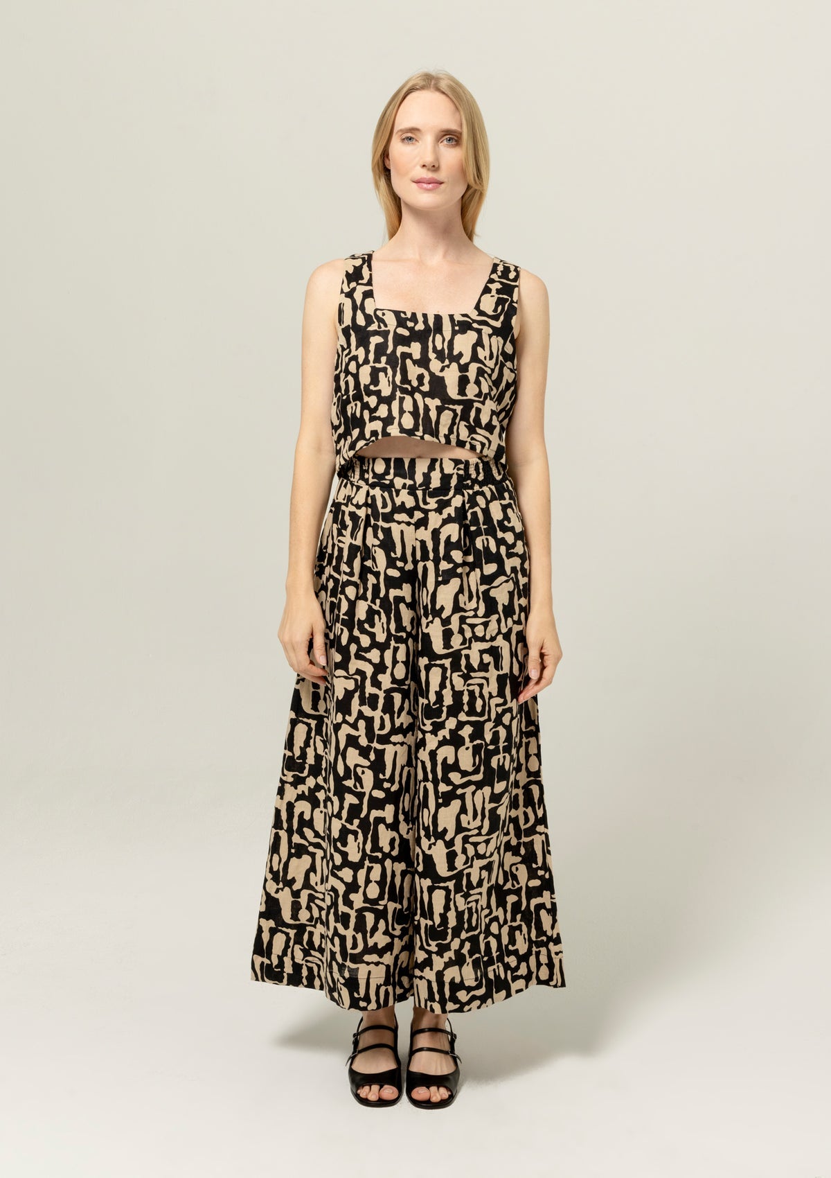 BEL KAZAN Atlas Pant in Cream Sahara