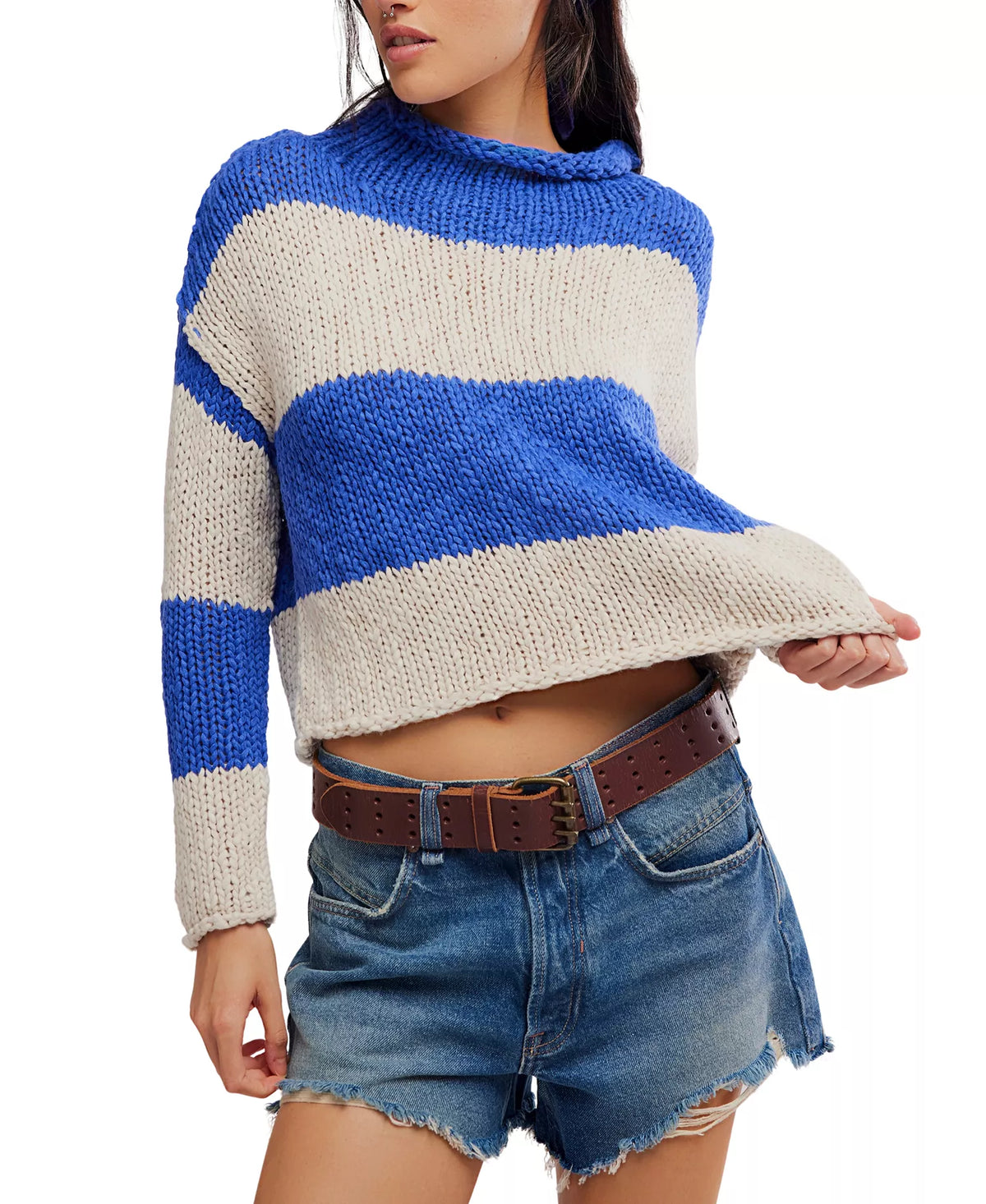 Free People Opal Rugby Stripe Sweater