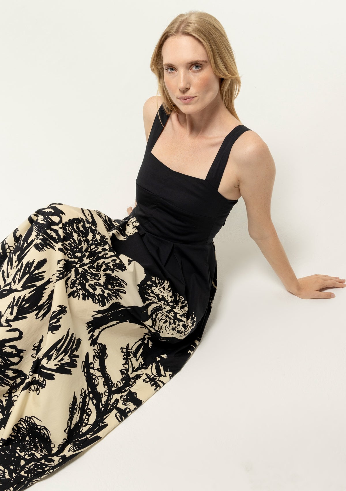 BEL KAZAN Janie Dress in Midnight Lagoon