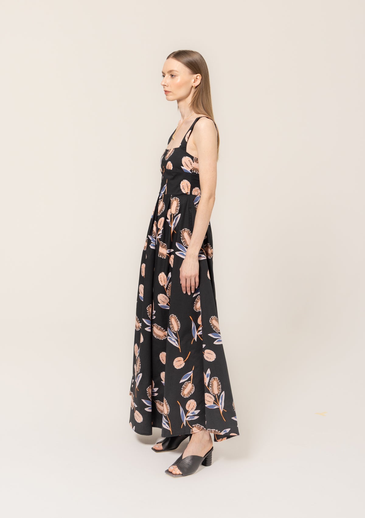 BEL KAZAN Janie Dress in Coral Thistle