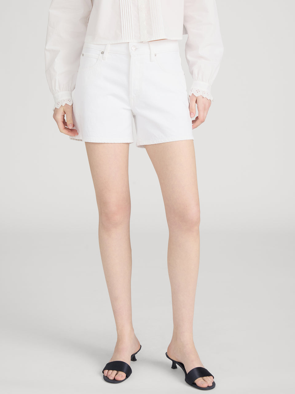 FRAME The Long Hang Short in White
