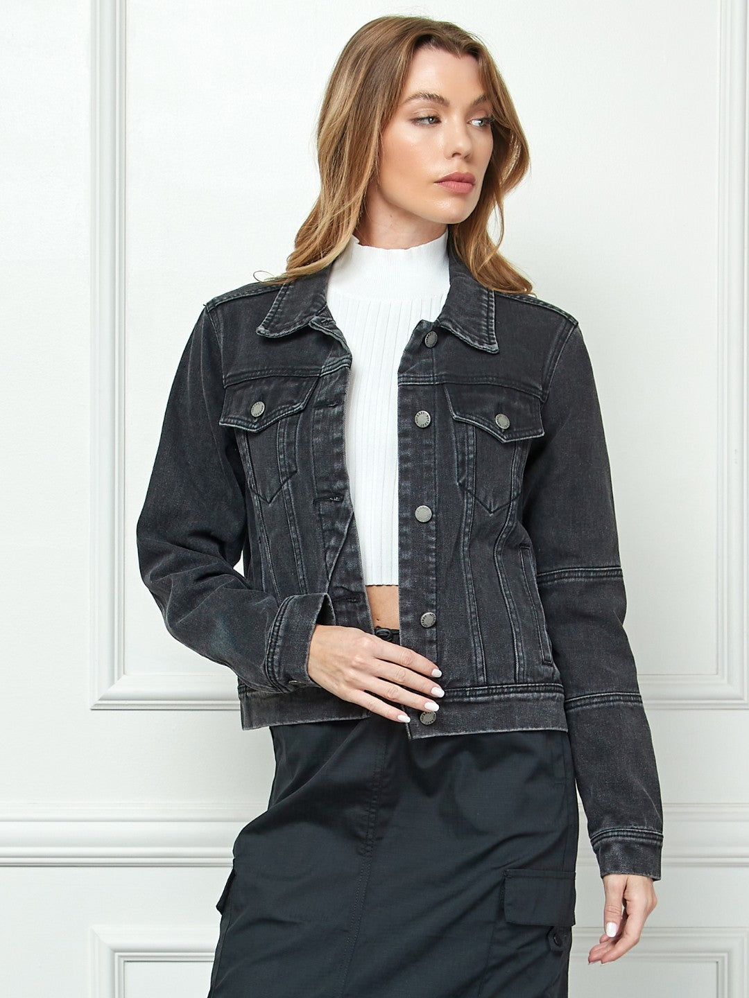 NYLAND Vayda Cropped Denim Jacket