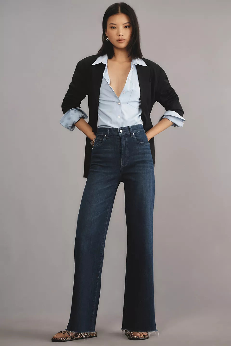 LE JEAN Column Trouser High Rise in Millie