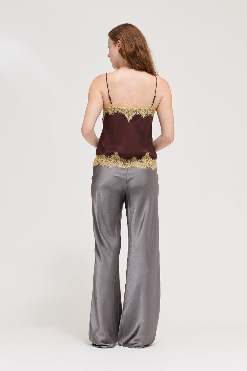 NYLAND Katana Contrast Lace Trim Slip Tank