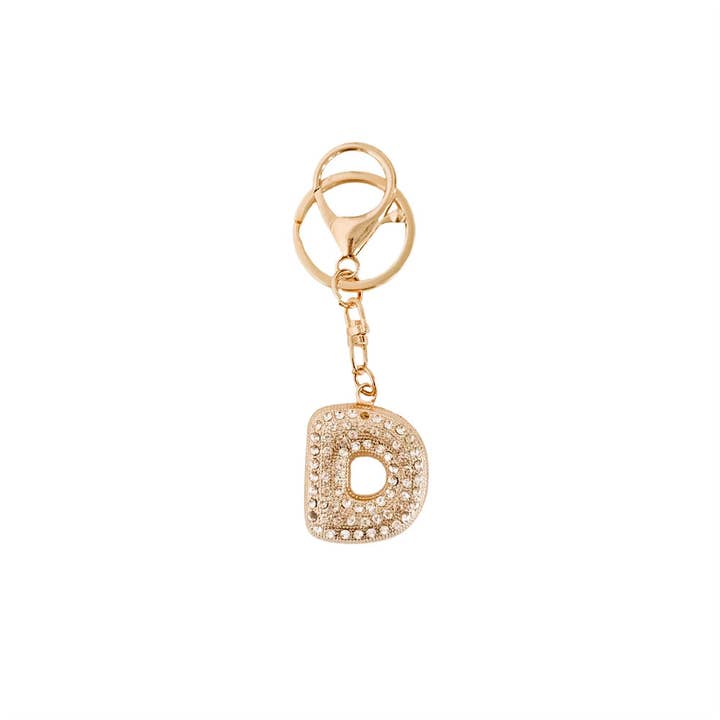 Pretty Simple Diamond Initial Bag Charm