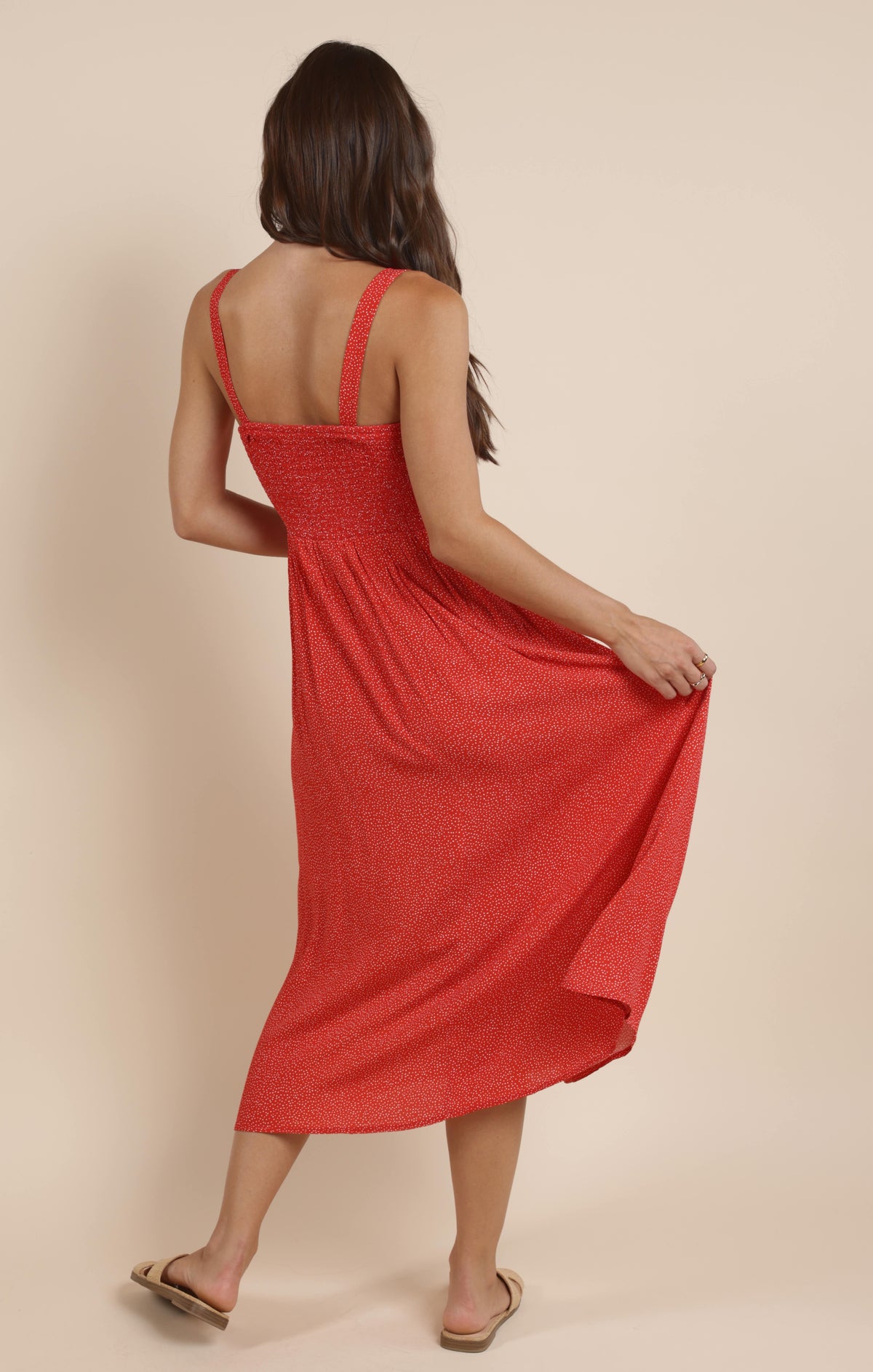 Sadie &amp; Sage Nina Milkmaid Midi Dress
