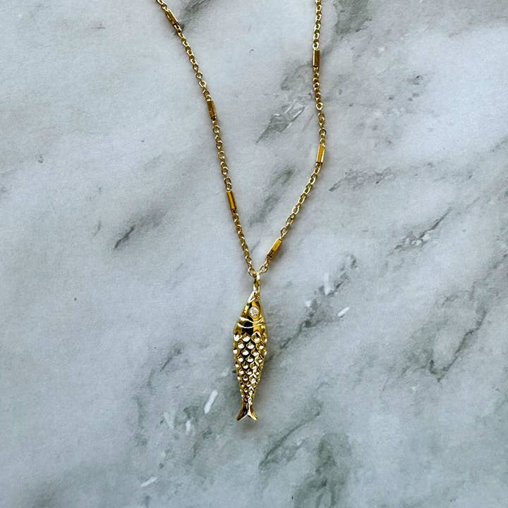 Jessica Matrasko Ausra Fish Necklace
