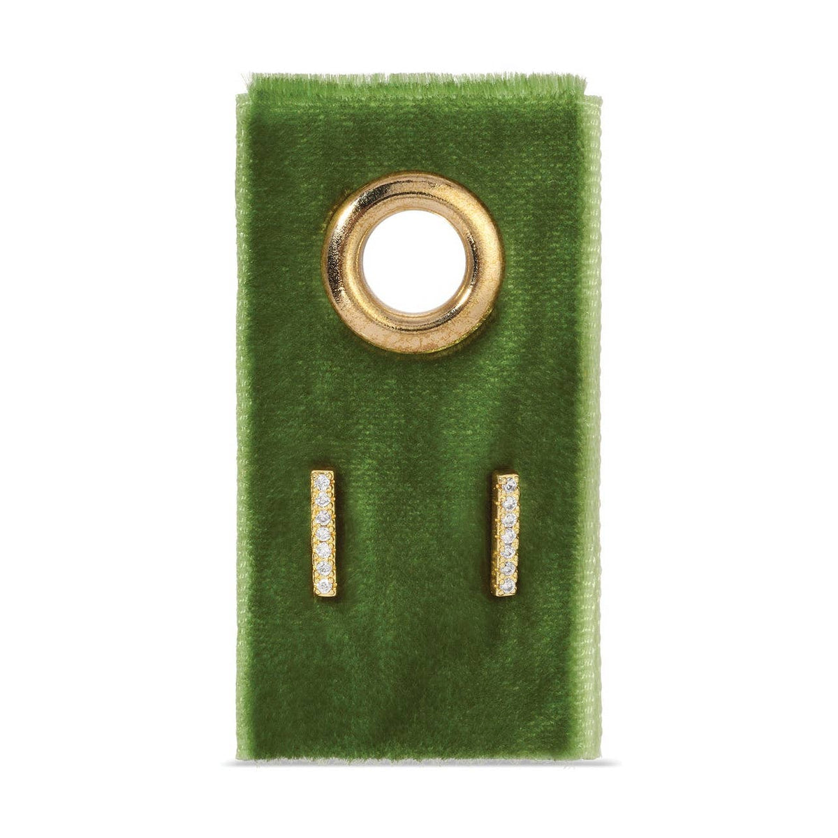 Splendid Iris Studs On Velvet