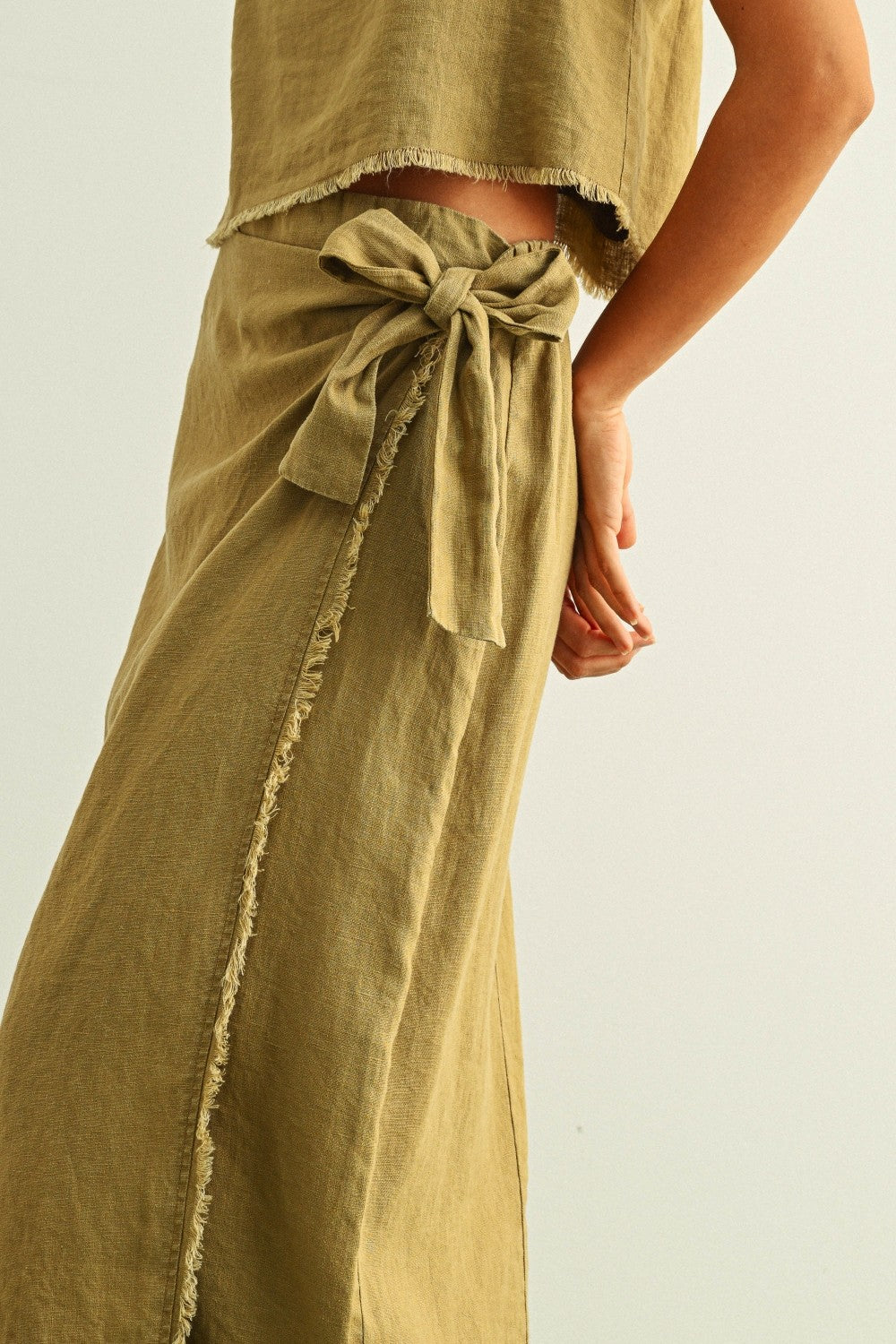 DEON Linen Wrap Skirt