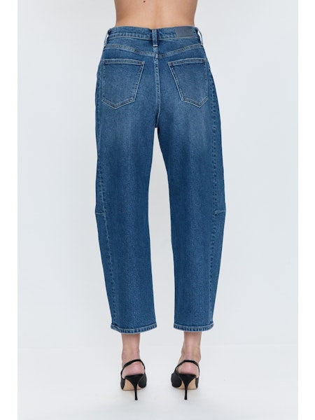 PISTOLA Eli High Rise Barrel Jean in Augustus