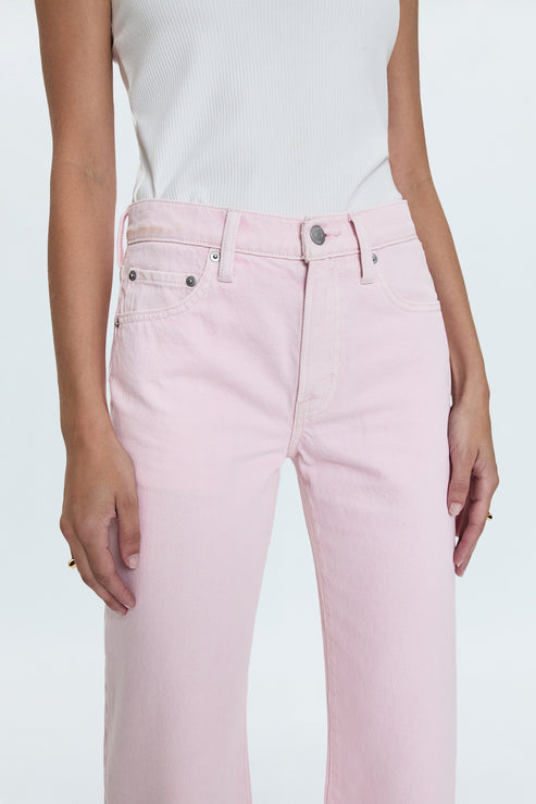 PISTOLA Lexi Mid Rise Bowed Straight in Blush