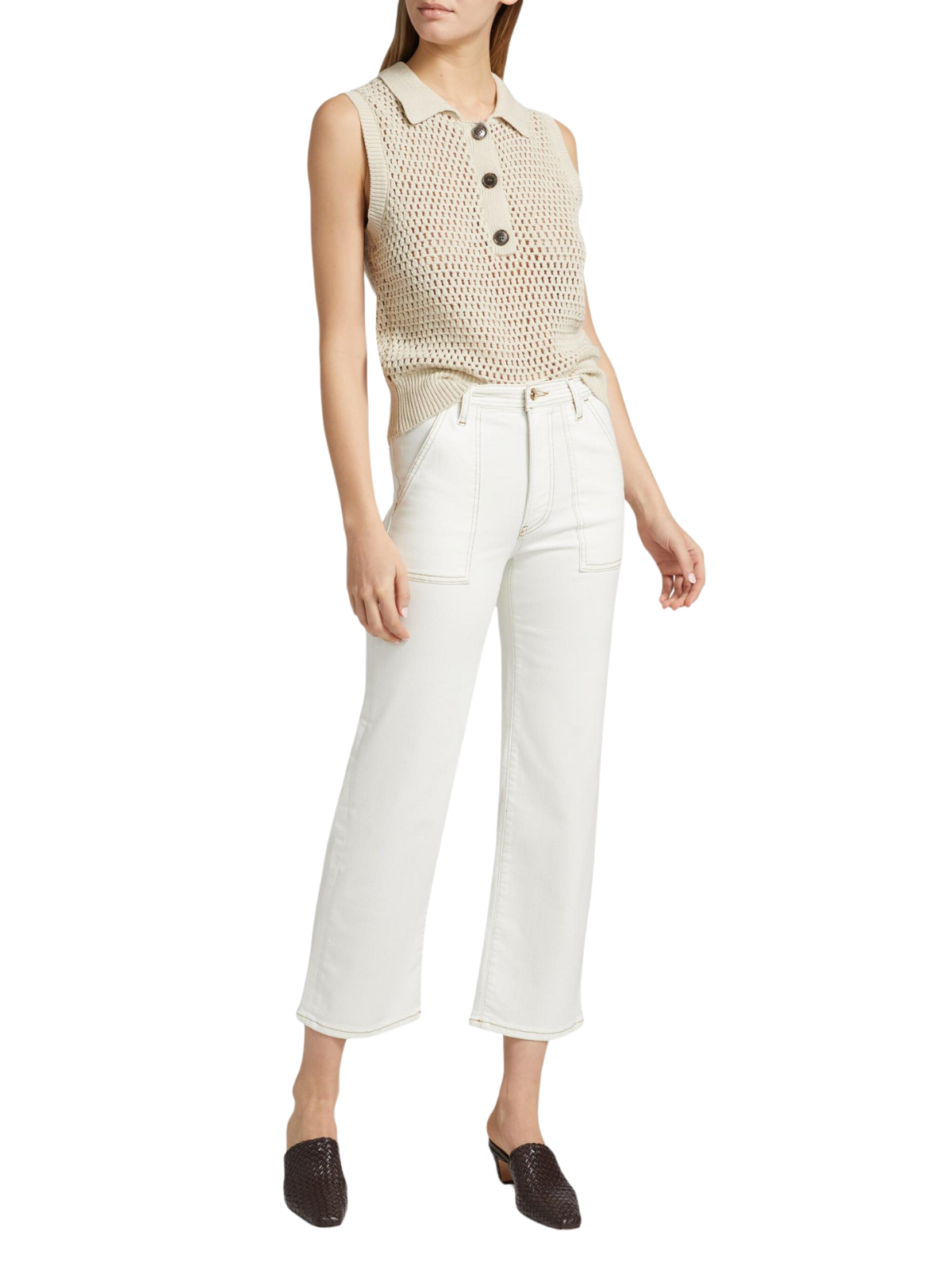 FRAME The Trapunto in Au Natural Clean