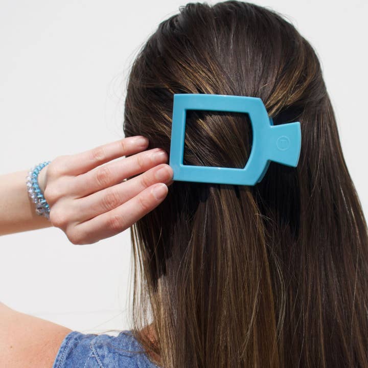 TELETIES Square Flat Hair Clip - Medium