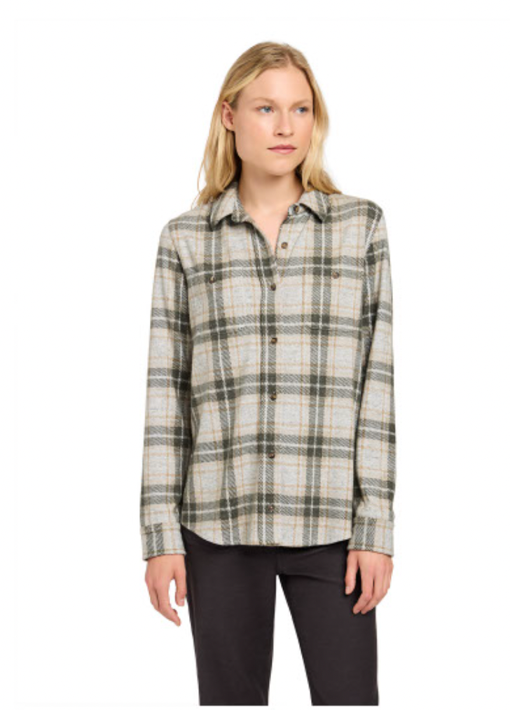 Faherty Legend Sweater Shirt in Olive Grove