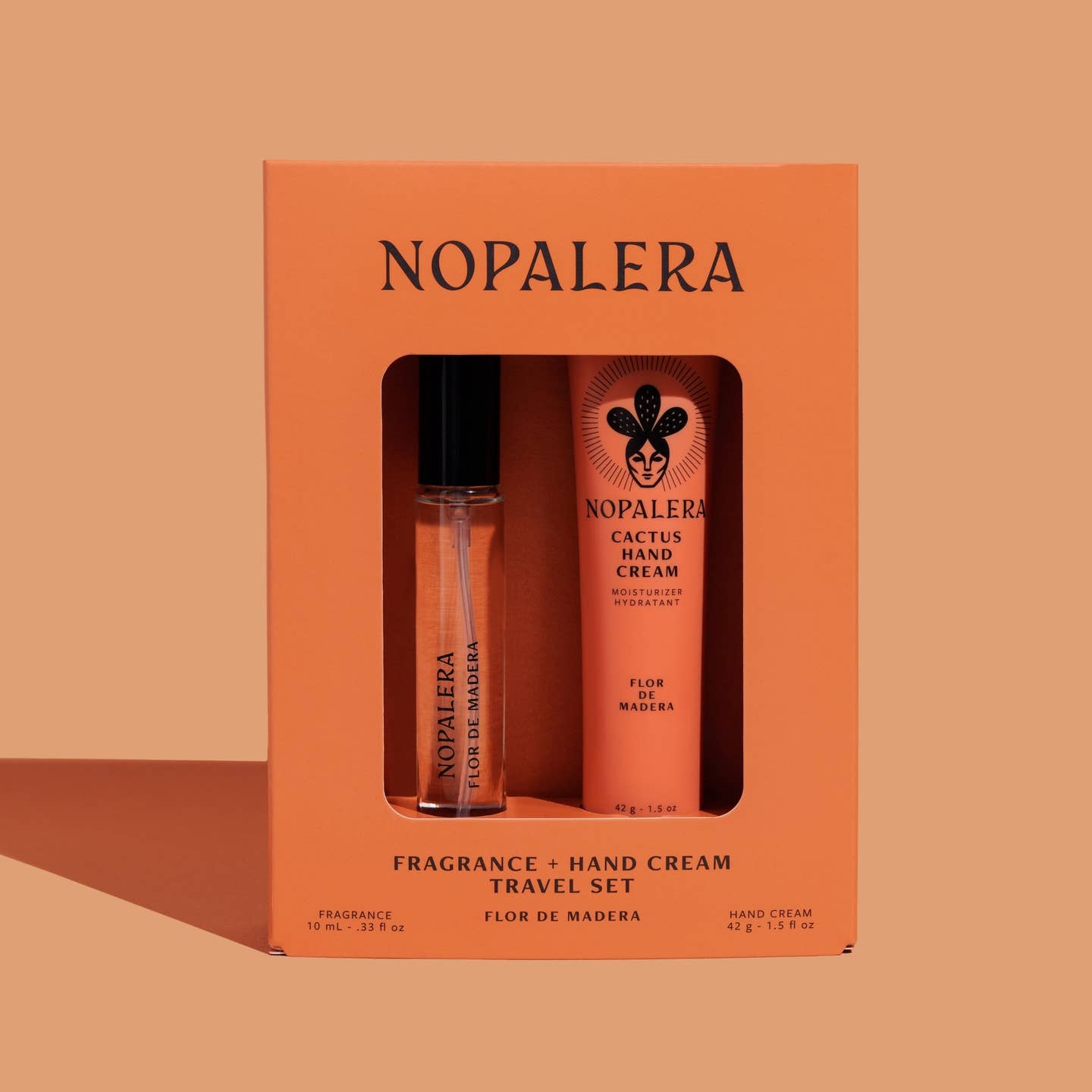 Nopalera Hand Cream + Travel Fragrance Set Flor de Madera