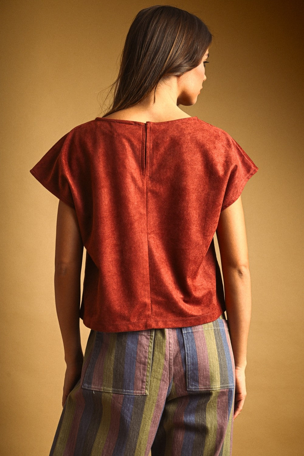 DEON Suede Crop Top
