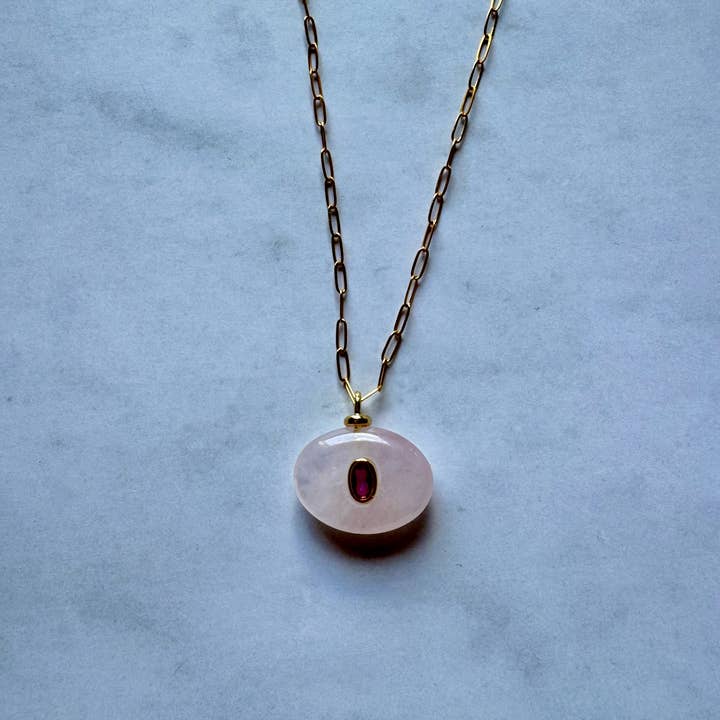 Jessica Matrasko Boheme Gemstone Pendant Necklace