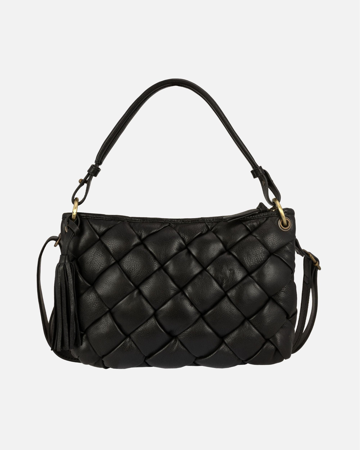 Amsterdam Heritage Wang Woven Leather Shoulder Bag