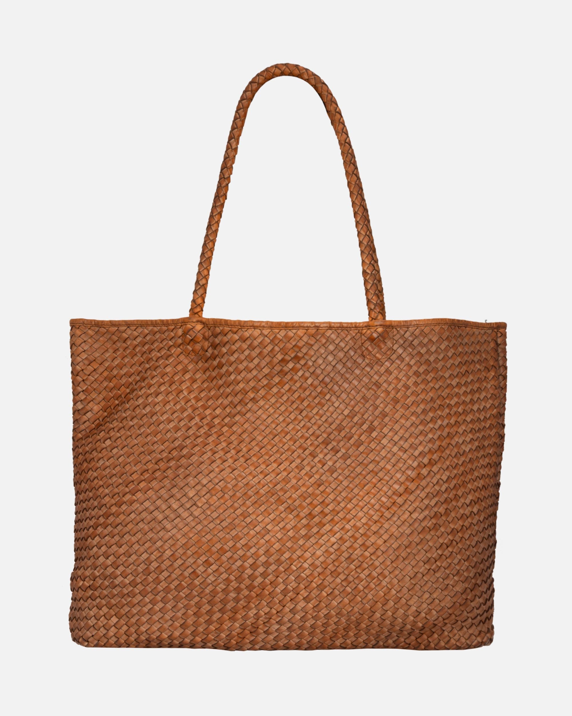 Amsterdam Heritage Taylor Woven Leather Tote Bag