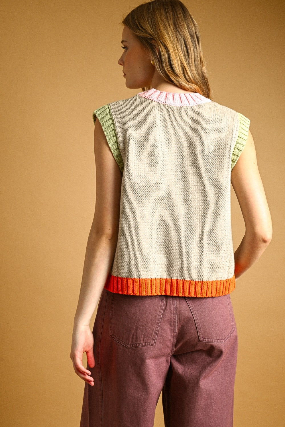 NYLAND Amiri Color Contrasted Sleeveless Knit