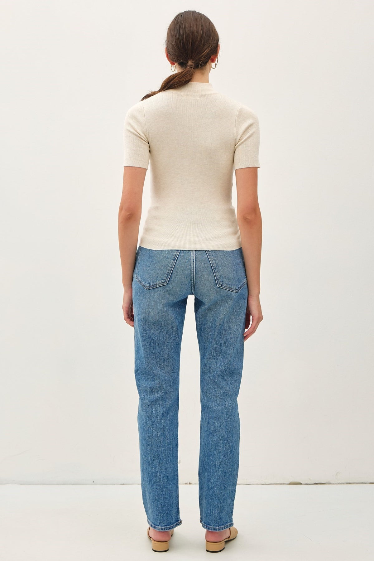 NYLAND Mable S/S Ribbed Sweater