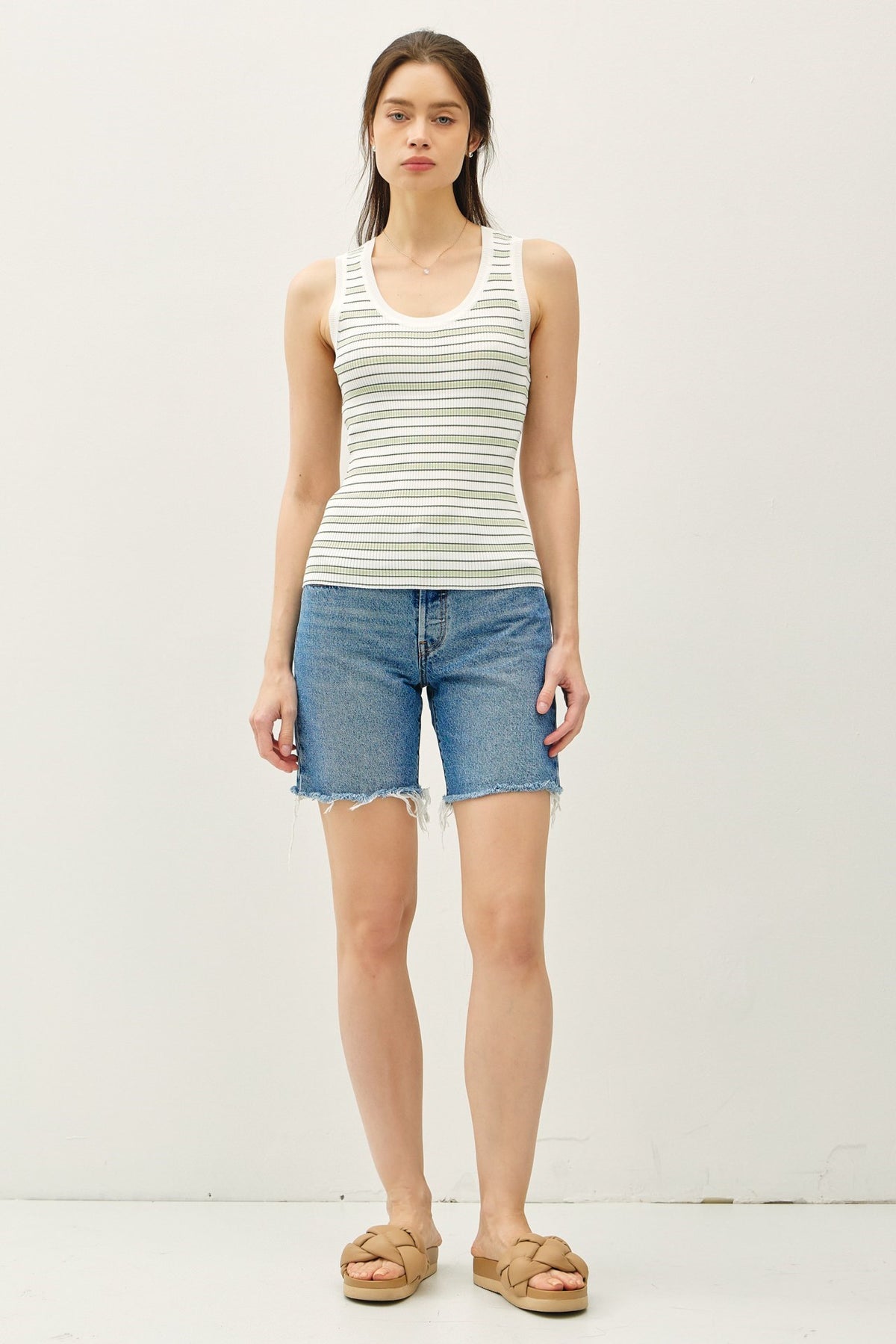 NYLAND Barb Stripe Ribbed Tank