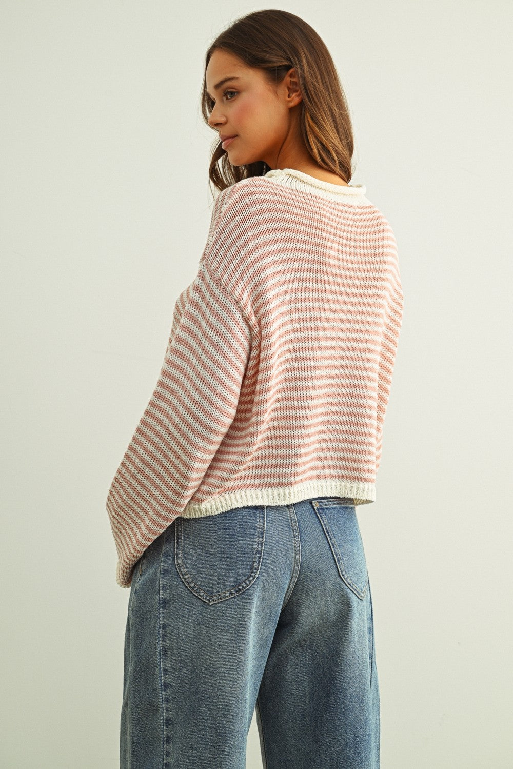 NYLAND Olliemae Striped Knit Cardigan