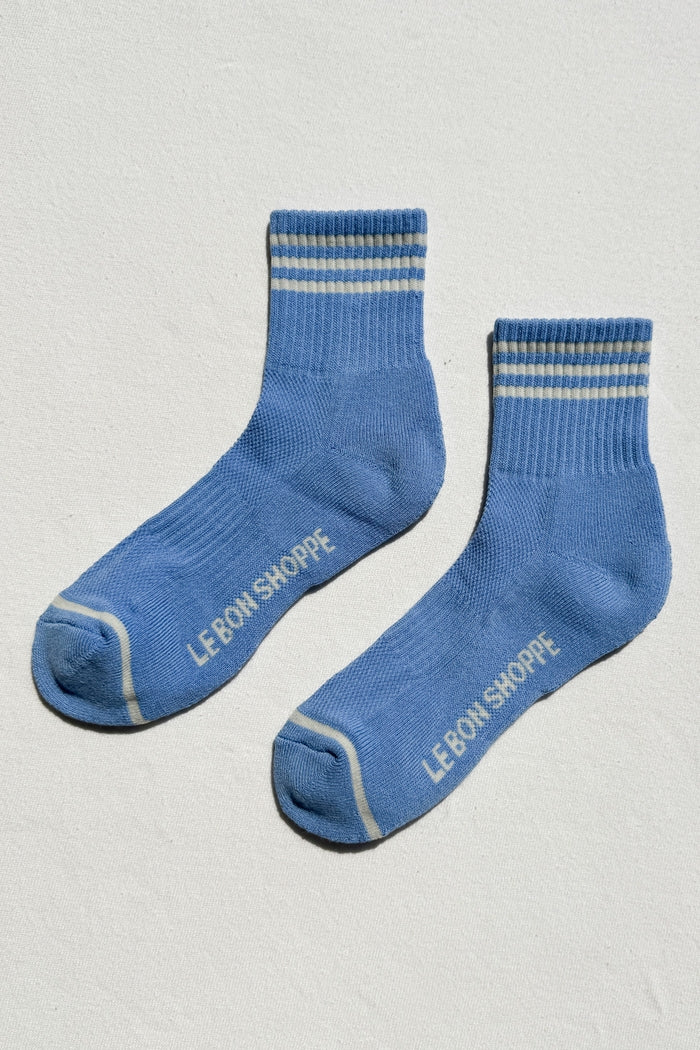 Le Bon Shoppe Girlfriend Socks Parisian Blue